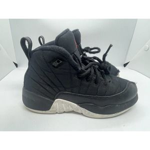 Jordan Retro XII Nylon , Boys Youth Size 11C, Black, 151186 004